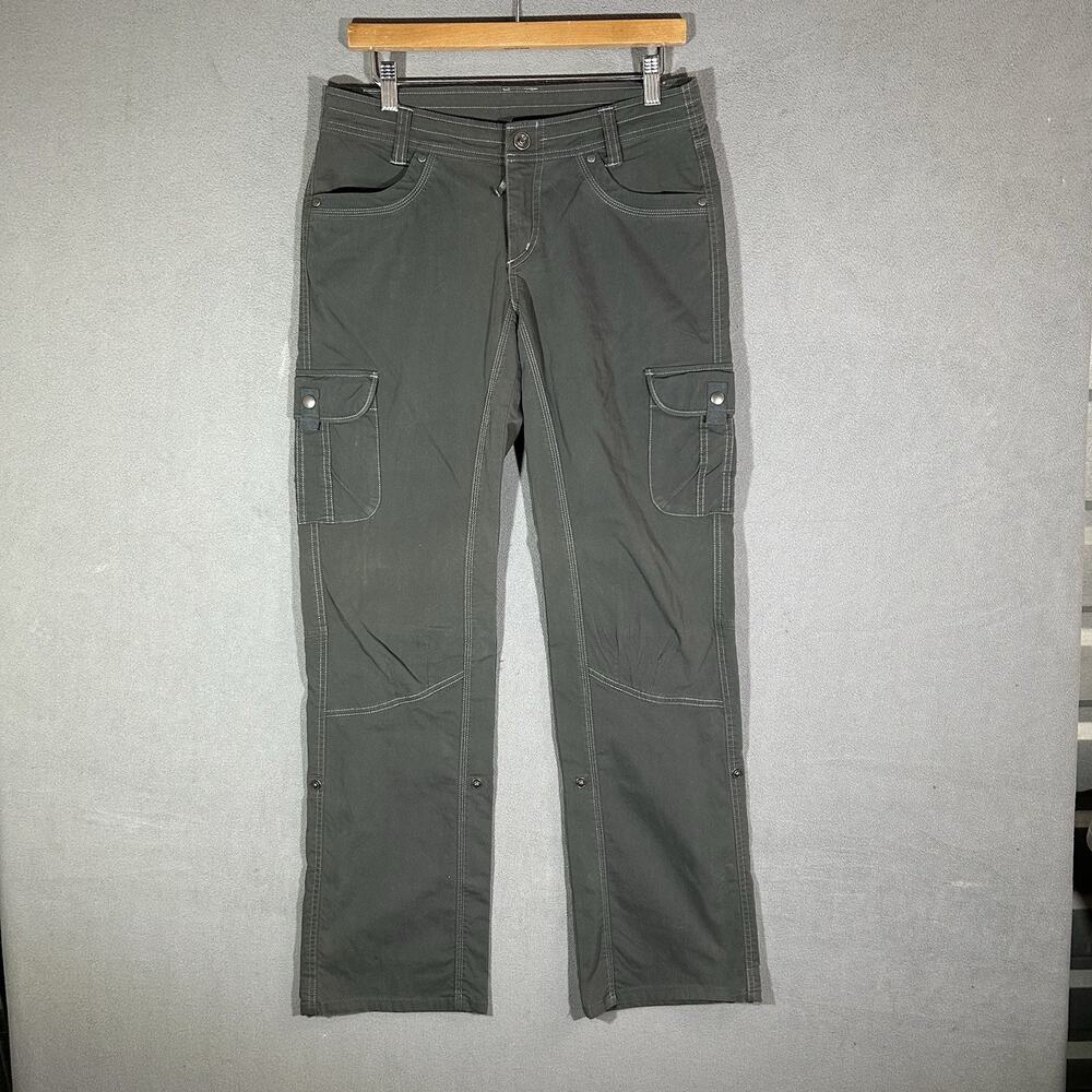 Kuhl Splash Roll Up Cargo Pants Womens 6 Reg Grey Hiking Outdoors 6065